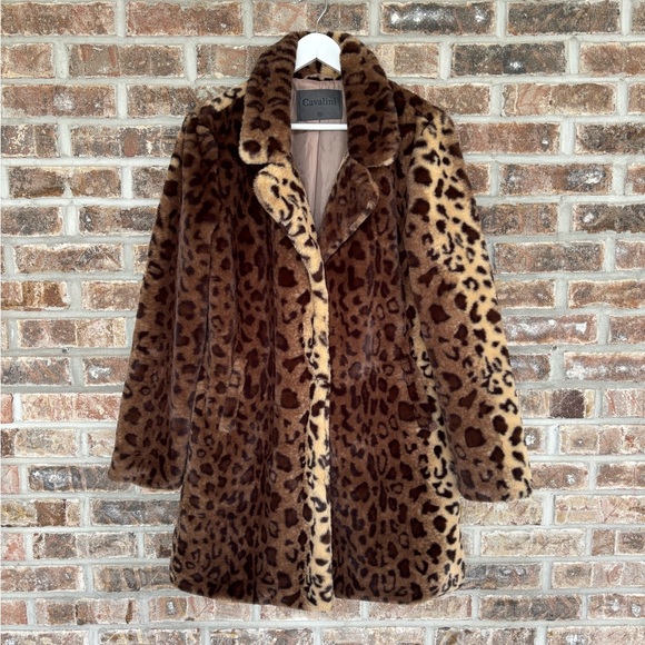 Cavalini Brown Leopard Print Jacket XL - Picture 1 of 8